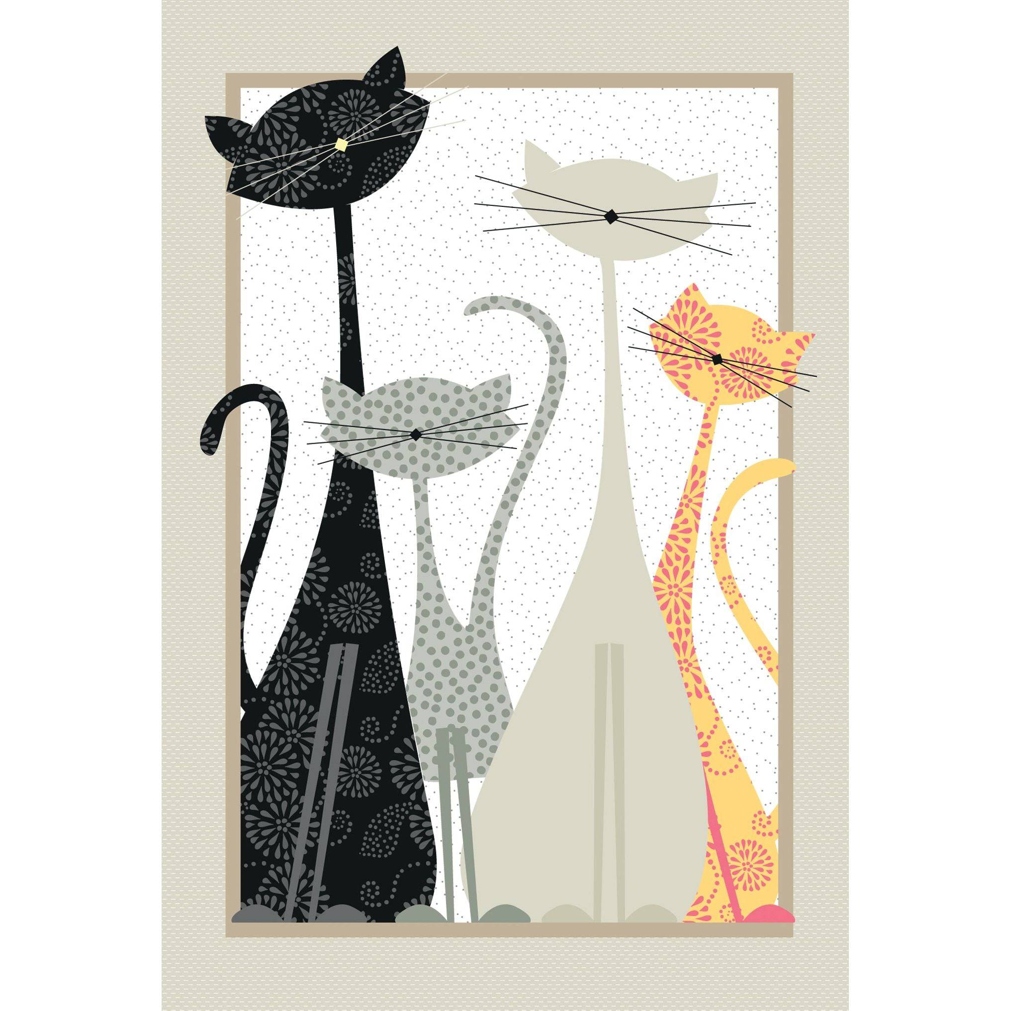 Pictura cats birthday card featuring a cute feline illustration, perfect for celebrating a special occasion with a charming design.